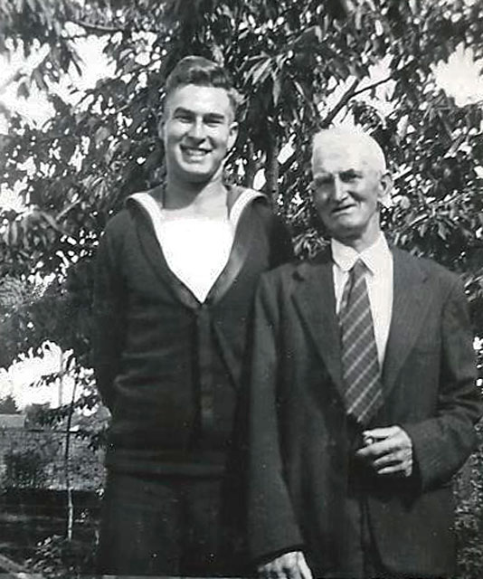Davis Stewart's uncle and grandfather from Craigmillar, Edinburgh