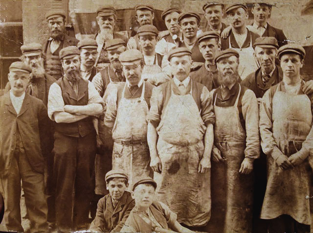 A Gang of Workers from James Gray & Son, Edinburgh  -  Photo taken around 1880