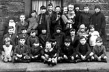 Twenty-seven children in the street in Horne Terrace, around 1926-27