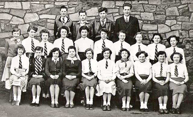 A School Class at James Clark's School Class  -  1955