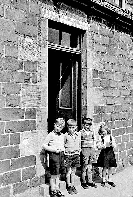 Four Children outside McNaught's store, 1959
