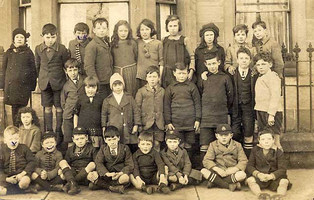 A Postcard of a School Class  -  Photograph taken possibly around Newhaven in the early 1900s