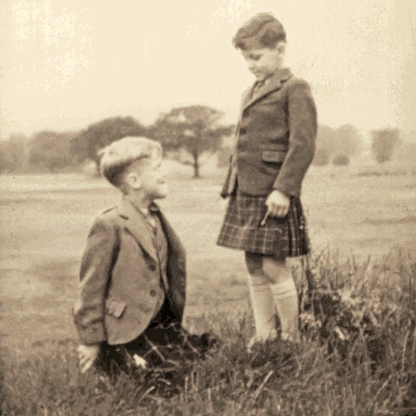 Alex Ferguson and Dave McIntosh, Pupils at Lismore Primary School