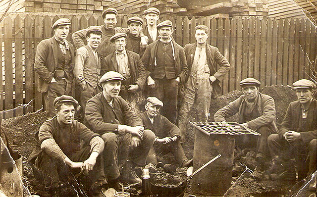 Workers at Murray's Cooperage, Craigmillar  -  Photo probably taken around early 1930s