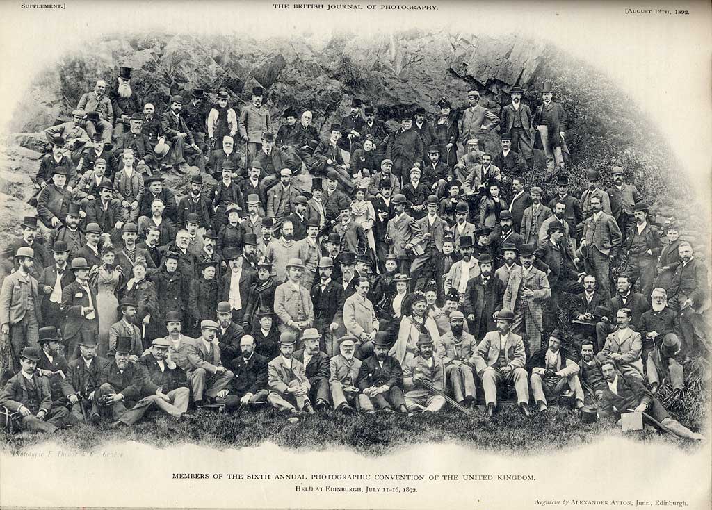 Photograph of delegates to the Photographic Convention of the United Kingdom held inEdinburgh in 1892