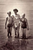 Portobello - Paddling in the Sea  -  Jean Dalgleish with mother and cousin