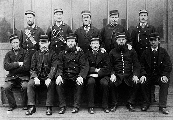 A group of Railway Workers  -  Where and when might this photo have been taken?