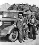 Robert Ritchie Coal Merchants  -  Three workers and a coal lorry