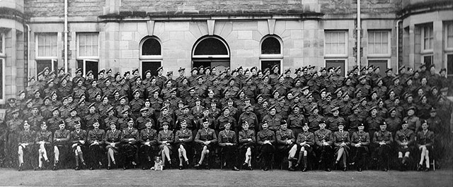 Royal Scots Fusiliers  -  Photo by A Hutchjison & Son, Colinton, Edinburgh, probably taken in Edinburgh during World War 2