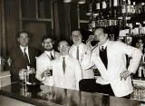 The Bar Staff at Rutherford's Bar, Edinburgh, around 1960