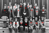 A school class at James Clerk School, St Leonards, around 1966  -  key to the photograph