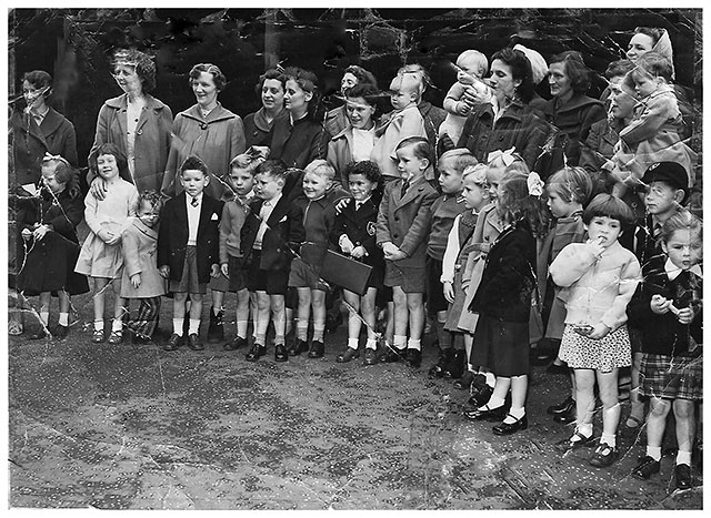 Stockbridg School Photo  -  First Day at School, 1959