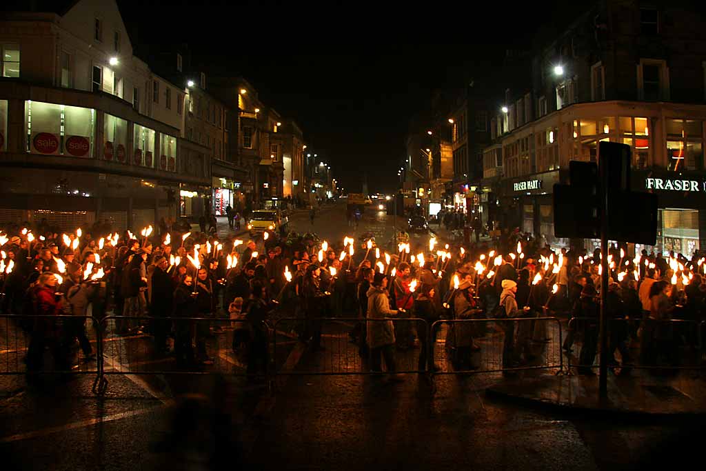 Edinburgh New Year Celebrations  -  Torchlight Procession  -  December 29, 2006