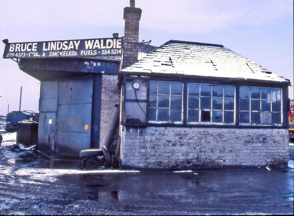 Bruce Lindsay Waldie  -  Coal Yard beside the railway at Portobello