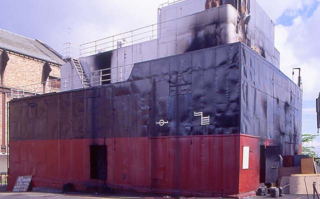 'The Ship' used by firemen for training  -   McDonald Road Fire Station  -  30 May 1995