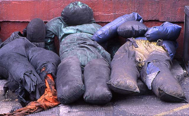 Dummies at 'The Ship'   -   McDonald Road Fire Station  -  30 May 1995