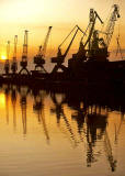Leith Docks  -  Cranes and Reflections