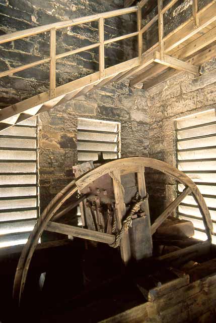 The Bell Wheel, high in the tower at St Stephen's Church