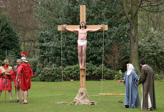 Easter Play  -  Princes Street Gardens, Edinburgh  -  The Crucifixion  -  April 2006