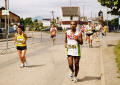 Edinburgh Marathon  -  2004  -  Runners approaching Granton Square