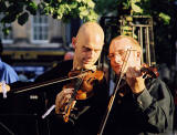 Street Entertainers  -  Violinists at Hunter Square