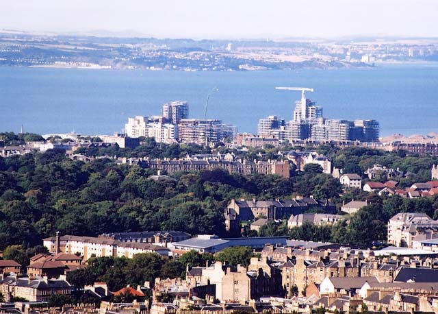 View to the north from Edinburgh Castle  -  August 2004