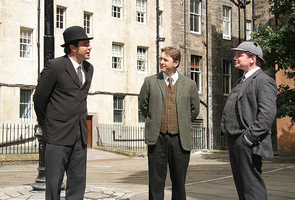 A scene from Frantic Redhead Productions' play 'Murder in the Gardens' - Edinburgh Fringe Festival, August 2007