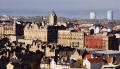 Photograph by Peter Stubbs  -  Edinburgh  -  November 2002  -  Looking to the north west from the slopes of Arthur's Seat in Queen's Park  -  towards the Balmoral Hotel, the old General Post Office and Granton