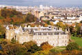 Photograph by Peter Stubbs  -  Edinburgh  -  November 2002  -  Looking Down on Holyrood Palace from the slopes of Arthur's Seat in Queen's Park