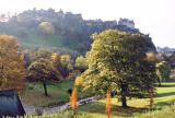 Photograph by Peter Stubbs  -  Edinburgh  -  November 2002  -  East Princes Street Gardens and Edinburgh Castle on Remembrance Sunday