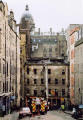 Photograph by Peter Stubbs  -  Edinburgh  -  December 2002  -  Fire in the Old Town of Edinburgh  -  Gilded Balloon, Cowgate