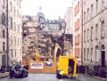 Photographs by Peter Stubbs  -  Edinburgh  -  December 2002  -  Fire in the Old town of Edinburgh  -  after the collapse of the wall in the Cowgate