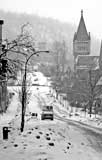 Looking down to Sherbrooke Street during the Montreal Ice Storm   -   January 1998