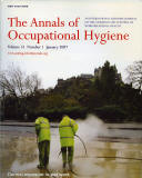 Cover of 'The Annals of Occupational Hygiene Magazine  -  Cleaning the pavement in Princes Street