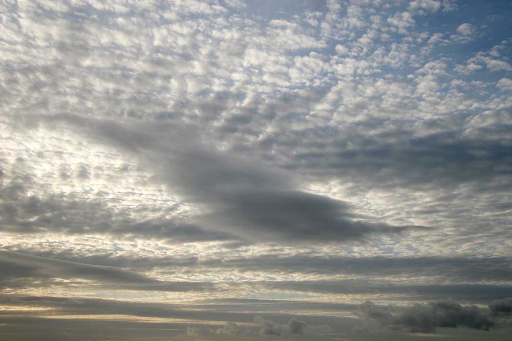 Clouds seen from Seafield, Edinburgh