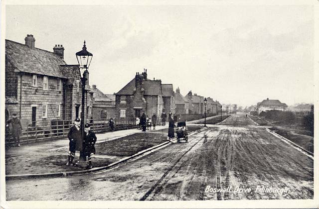 Boswall Drive  -  Photographed soon after the houses were built in the early 1920s