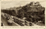 Postcard by an unidentified publisher  -   View of Edinburgh Castle from MacVitties Guest's Restaurant, 136 Princes Street