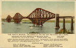 Postcard by an unidentified publisher  -  The Forth Bridge, with details