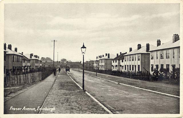 Boswall Drive  -  Photographed soon after the houses were built in the early 1920s