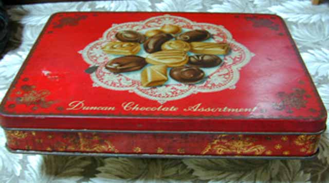 Duncan's Chocolates Tin  -  When might this have been produced?