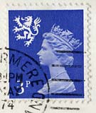 Queen Elizabeth II  -  Scottish stamp  -  3p