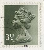 Queen Elizabeth II stamp  -  3.5p