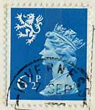 Queen Elizabeth II  -  Scottish stamp  -  6.5p