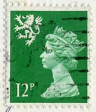 Queen Elizabeth II  -  Scottish stamp  -  12p