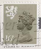 Queen Elizabeth II  -  Scottish stamp  -  16p