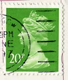 Queen Elizabeth II stamp  -  20p