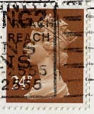 Queen Elizabeth II stamp  -  24p