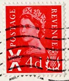 Queen Elizabeth II  -  Scottish stamp  -  4d