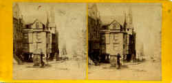 Stereoscopic View by Archibald Burns - John Knox House in the Royal Mile