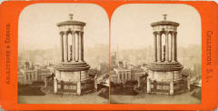 Stereo view by Collection SL  -  Dugald Stewart Monument